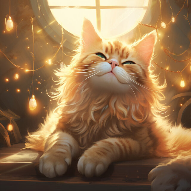 Cats' Waterfall Music Muse: Mystical Mist Melodies