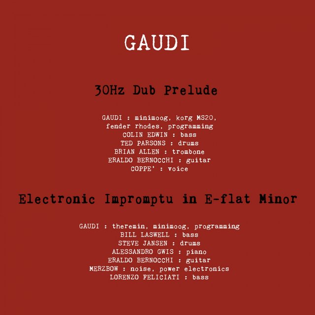 Cover art for album Gaudi by GAUDI