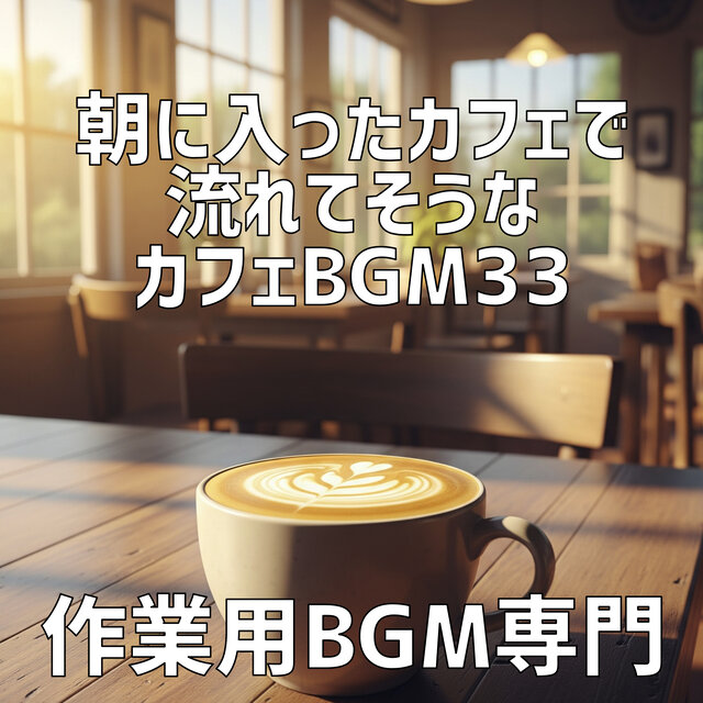 朝に入ったカフェで流れてそうなカフェBgm 33