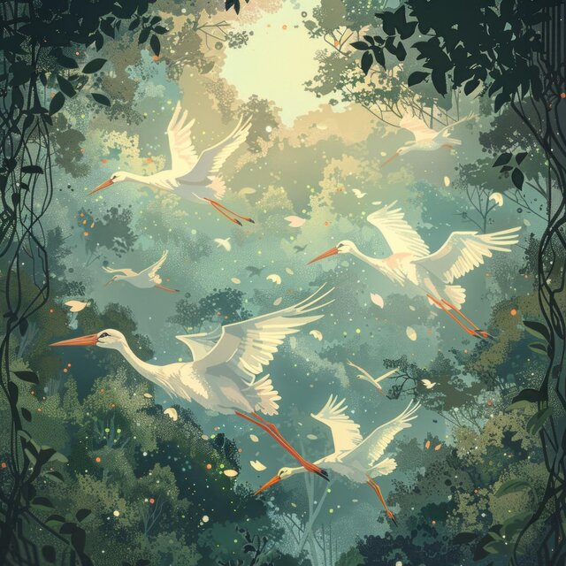 Vogelparadies im Wald