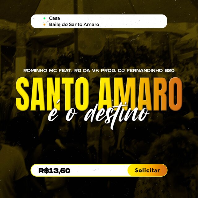 Santo Amaro é o Destino