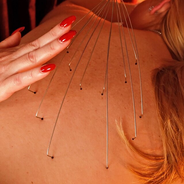 Metallic Tools & Nails Back Pampering