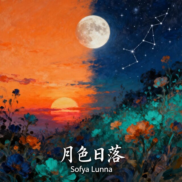月色日落