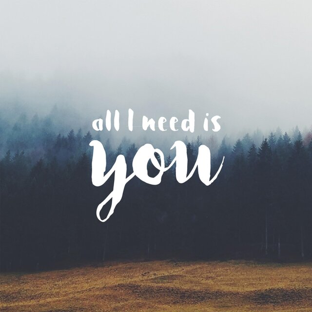 all i need is you