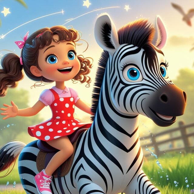Das Zebra im Zoo