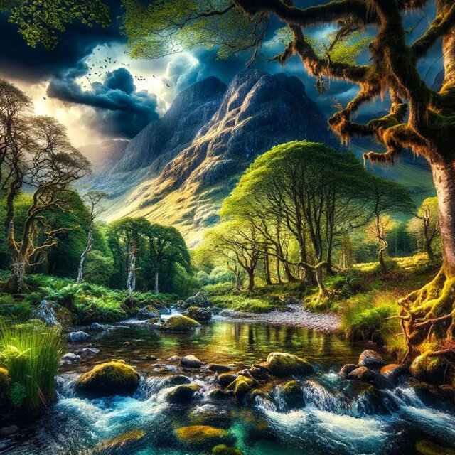 Majestic Thunder Peaks (Birds)