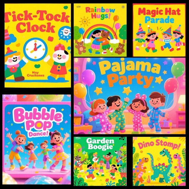 Kids Dance Party: Bubble Pop, Dino Stomp & Magical Moves (Fun Learning Songs for Toddlers!)