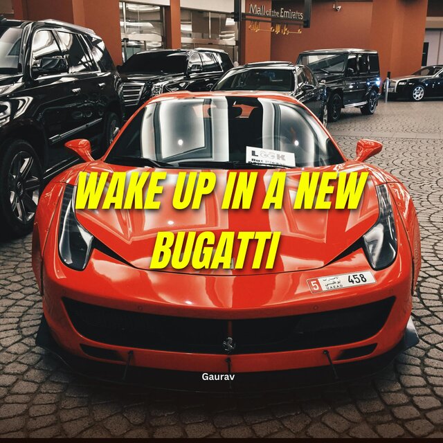 wake up in a new bugatti