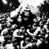 100 Männer vs. 1 Gorilla