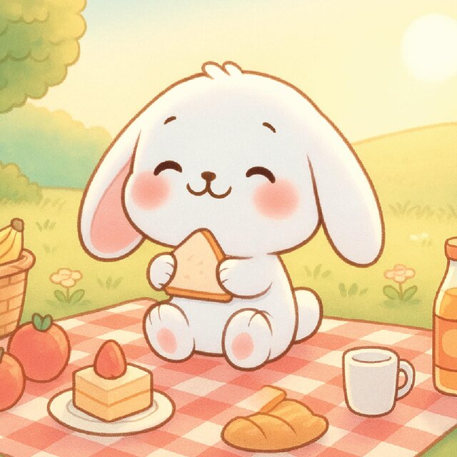 Lofi Chill: Cheerful Bunny Brunch