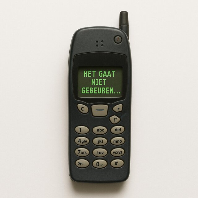 Het gaat niet gebeuren