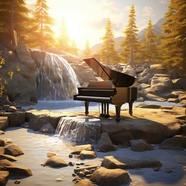Piano Music: Gentle River Melodies