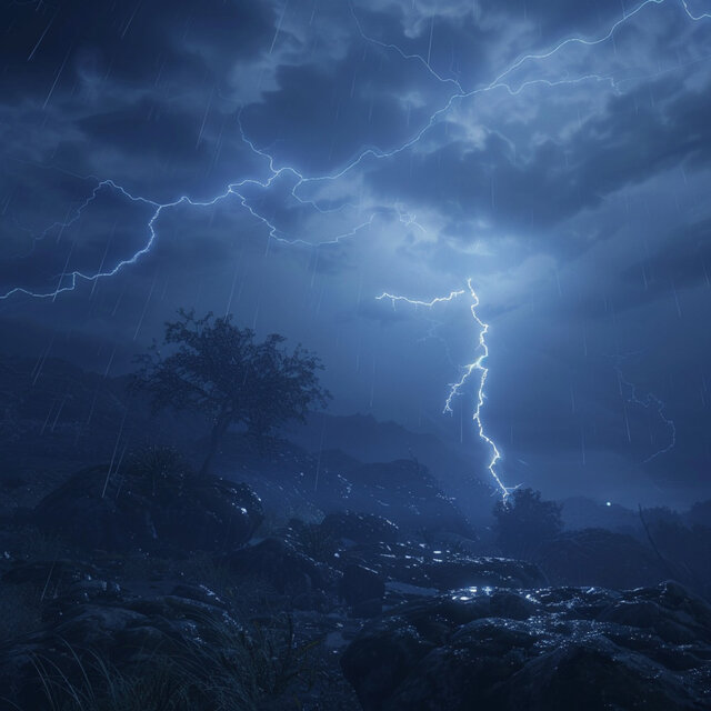 Calming Thunder Melodies for Meditation Focus