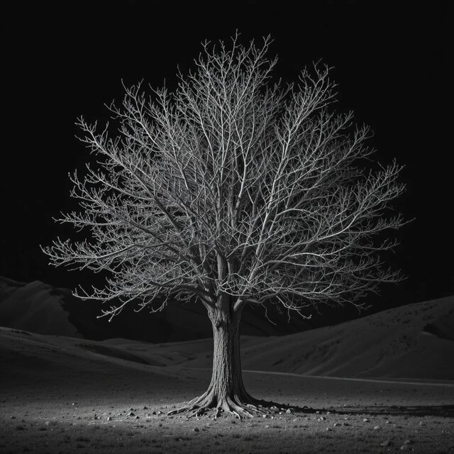 Koks bez lapām (Tree without leaves)