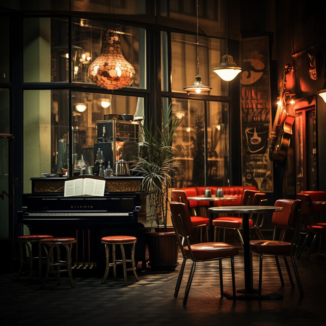 Flujo Mental Jazzero: Concentración En El Café Lounge