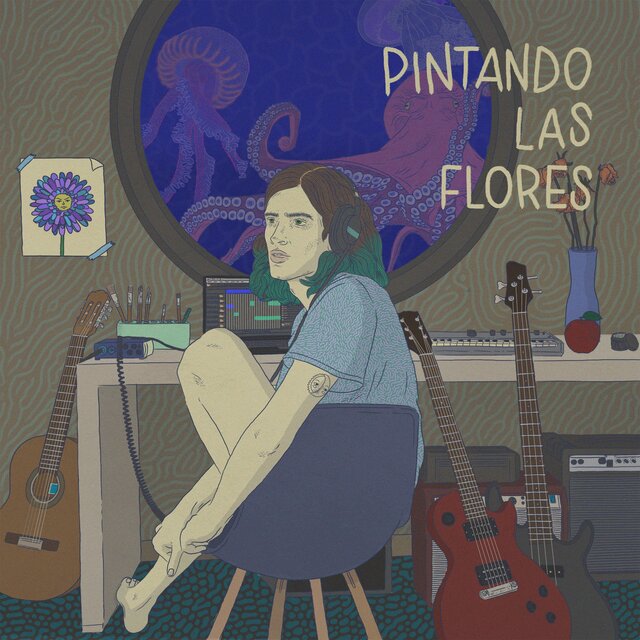 pintando las flores