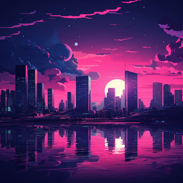 Sonido De Reflejos Del Paisaje Urbano: Música De Jazz Moderna