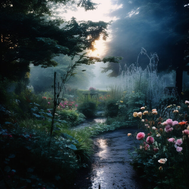 Rainy Reverie of Solitude