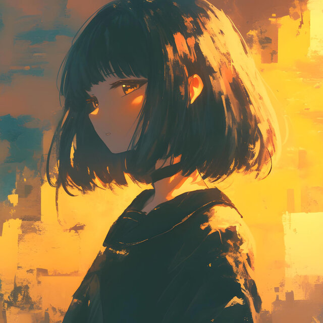 黄昏の輪郭
