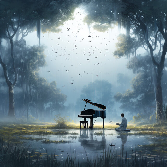 Rainy Sky Harmony: Piano by Nature's Side
