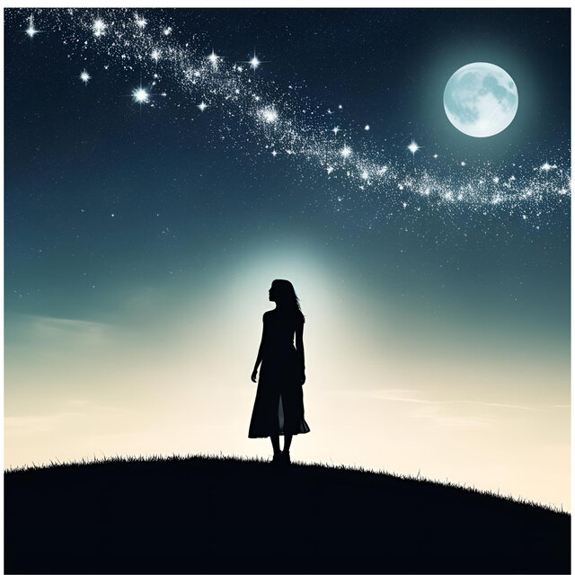 Her voice and a sky full of stars