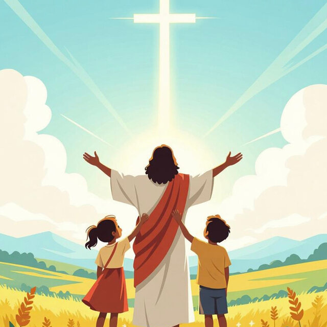 Little Hands Lifted in Praise