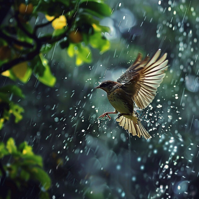 Nature's Sleep Symphony: Binaural Rain and Bird Sounds