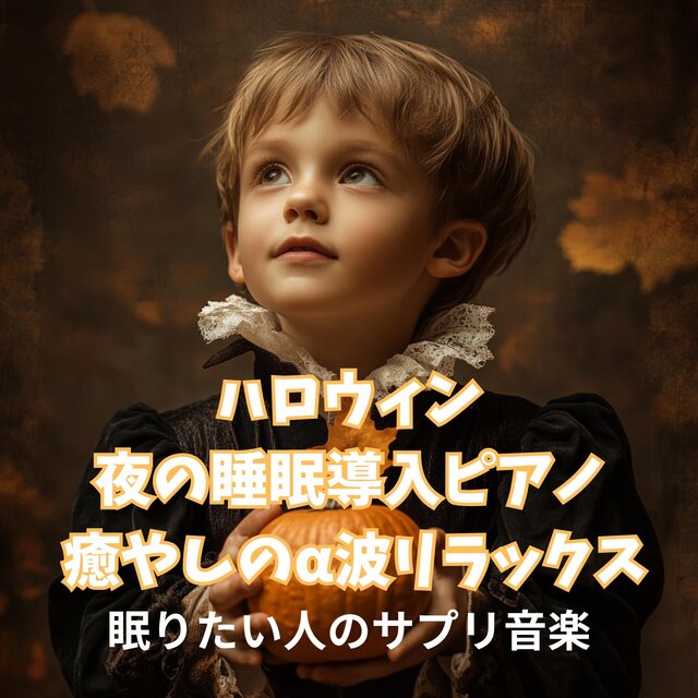 ハロウィン　夜の睡眠導入ピアノ　癒やしのα波リラックス