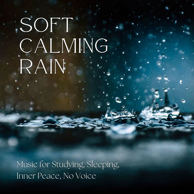 Soft Calming Rain: Music for Studying, Sleeping, Inner Peace, No Voice