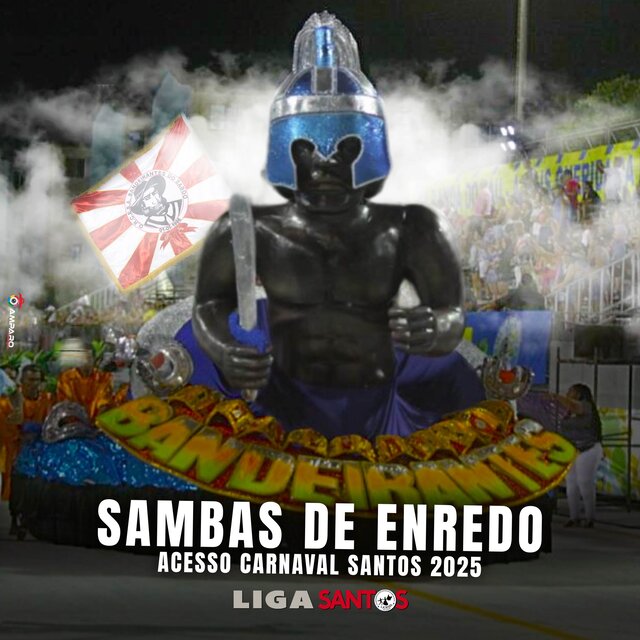 Sambas Enredo Carnaval Santos 2025: Grupo de Acesso
