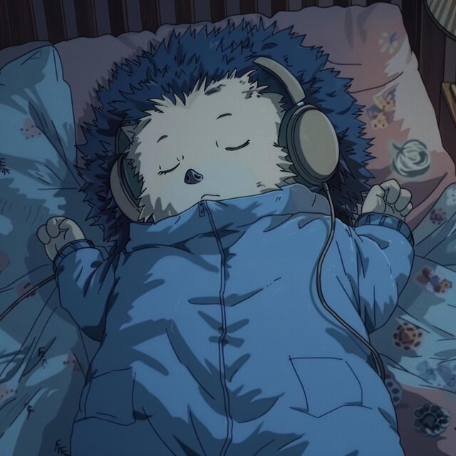 Der Igel und seine Blauen Lofi-Beats-Reise