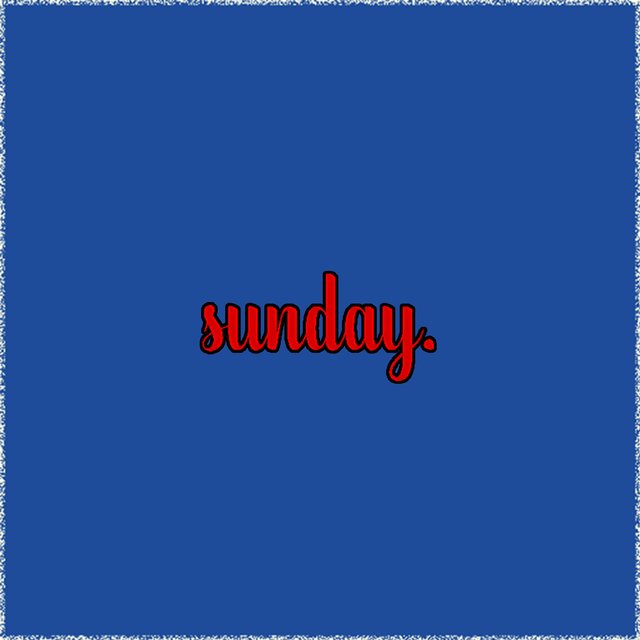 Sunday.