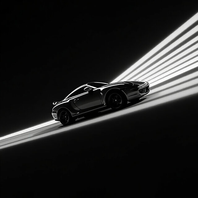 Silver Porshe