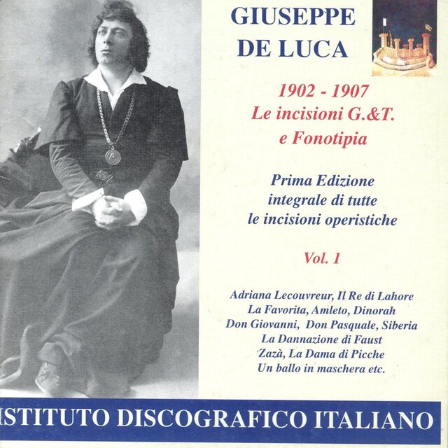 Opera Arias (Baritone): Luca, Giuseppe De - Cilea, F. / Massenet, J. / Donizetti, G. / Verdi, G. / Thomas, A. (Opera Highlights, Vol. 1)