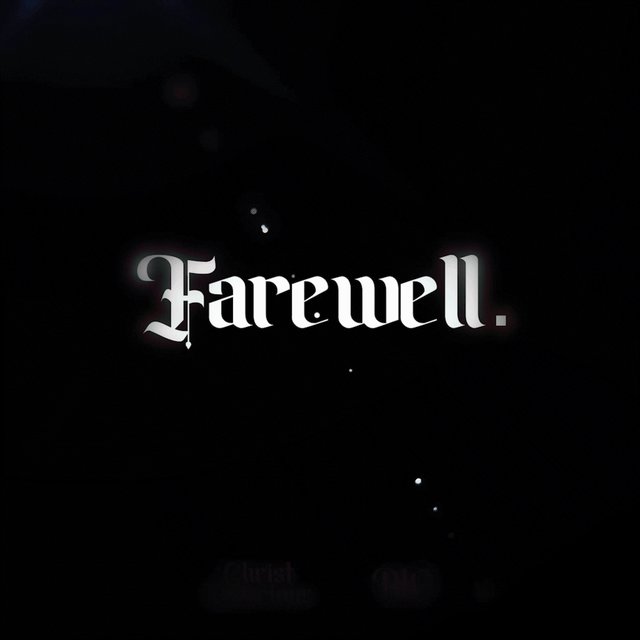 Farewell.