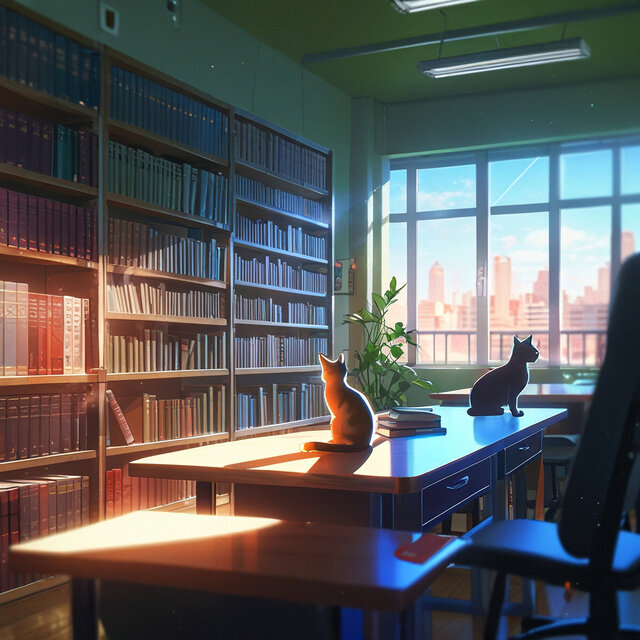 Cats in the Library