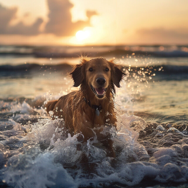 Escape Al Océano Del Perro: Sonidos Relajantes Del Mar Para La Relajación Canina