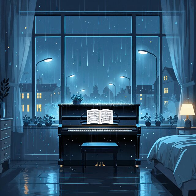 Rainy Night Piano Sleep