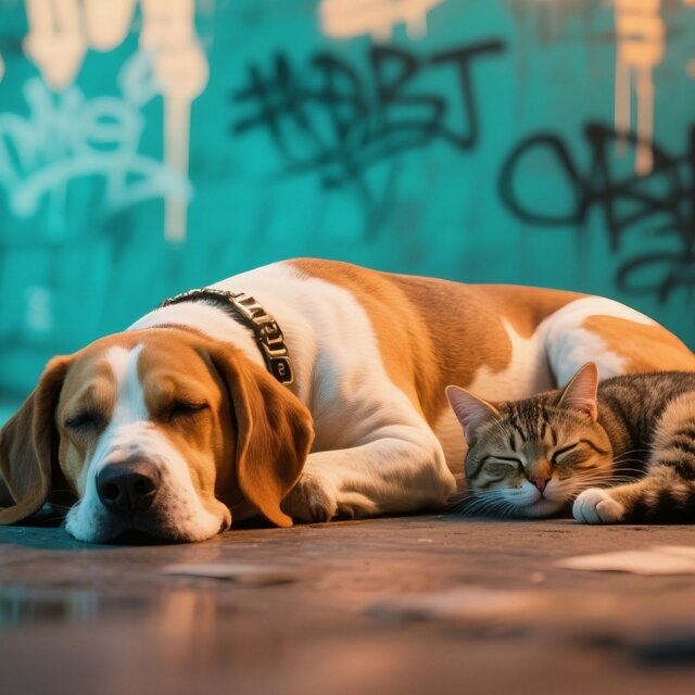 Hip Hop Beats Dog Chill Therapy