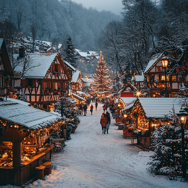 Glückseligkeit in der Weihnachtszeit