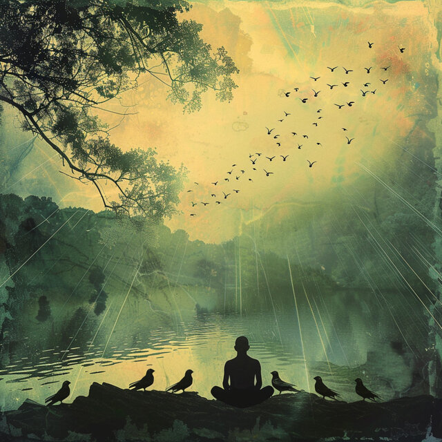 Binaural Birds Harmony: Creek and Nature Relaxation - 80 88 Hz