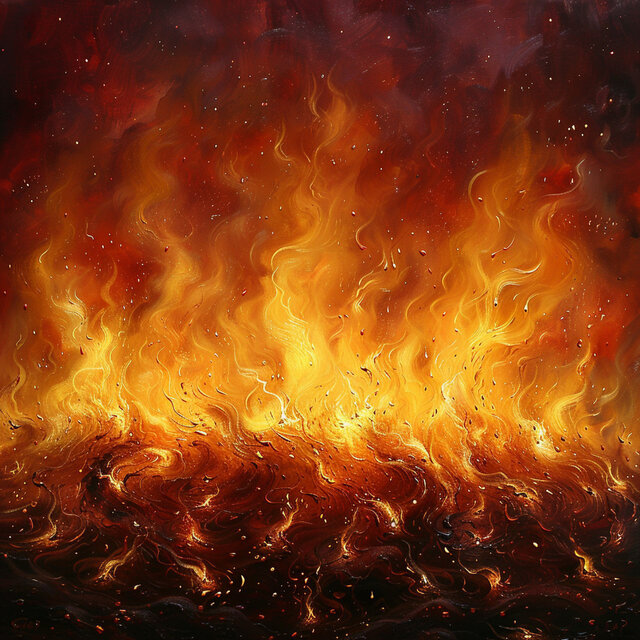 Llama Enfocada: Melodías De Concentración Del Fuego