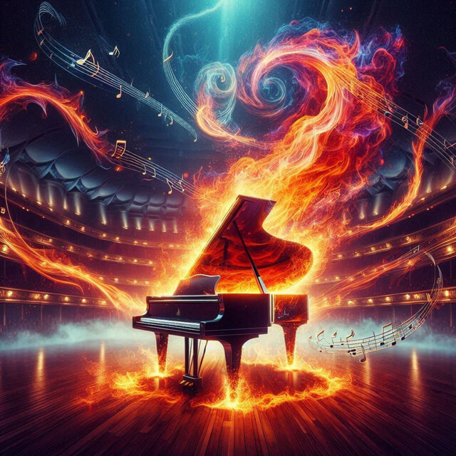 Piano Burned