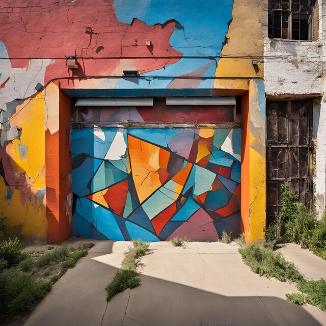Paint on a Broken Wall