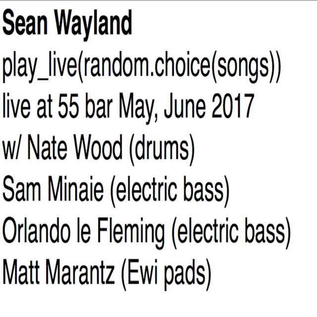 play live (random​ choice​ songs​)