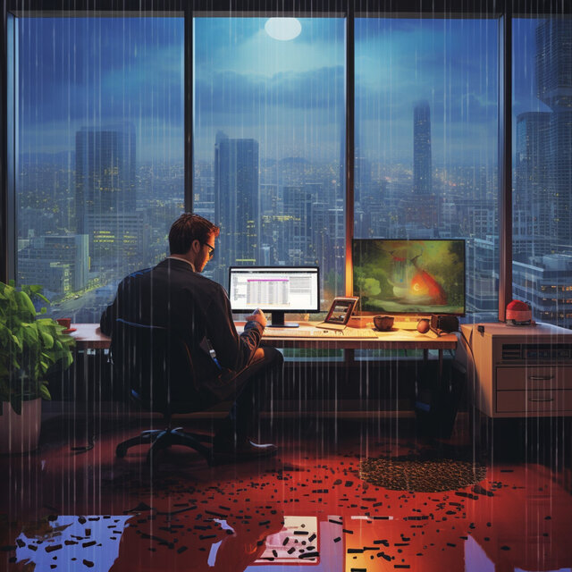 Productive Rainy Workday: Rainy Showers Lullaby