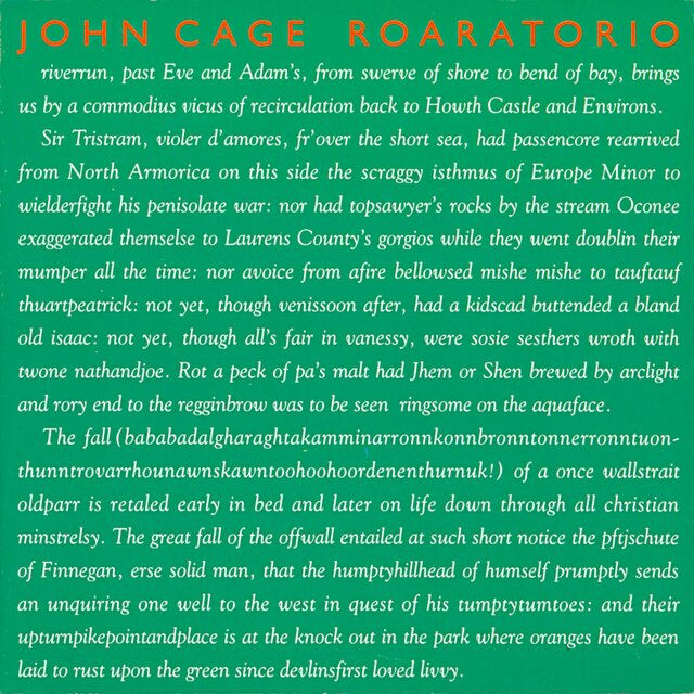 Cage: Roaratorio