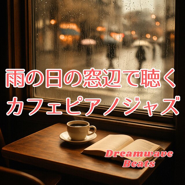 雨の日の窓辺で聴くカフェピアノジャズ
