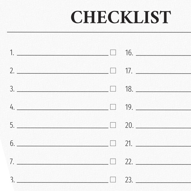 Checklist