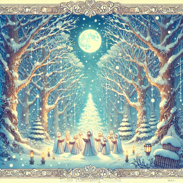Hymns of Snowfall Under Shimmering Branches